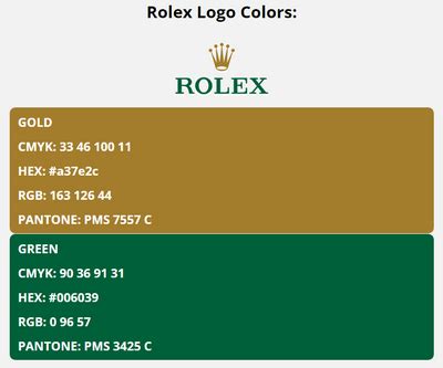 rolex logo color code.